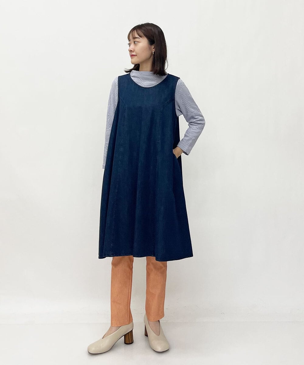 NHLEU80170 GIANNI LO GIUDICE(小さいサイズ)(メゾン ドゥ サンク) ハイテンションストレッチカラーパンツ グリーン