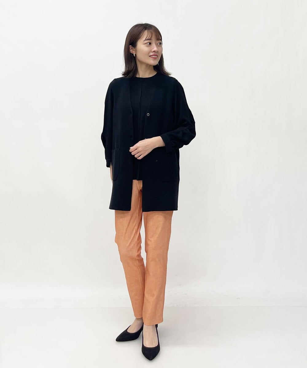 NHLEU80170 GIANNI LO GIUDICE(小さいサイズ)(メゾン ドゥ サンク) ハイテンションストレッチカラーパンツ グリーン