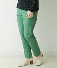 NHLEU80170 GIANNI LO GIUDICE(小さいサイズ)(メゾン ドゥ サンク) ハイテンションストレッチカラーパンツ グリーン