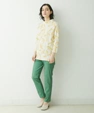 NHLEU80170 GIANNI LO GIUDICE(小さいサイズ)(メゾン ドゥ サンク) ハイテンションストレッチカラーパンツ グリーン