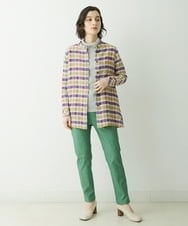 NHLEU80170 GIANNI LO GIUDICE(小さいサイズ)(メゾン ドゥ サンク) ハイテンションストレッチカラーパンツ グリーン