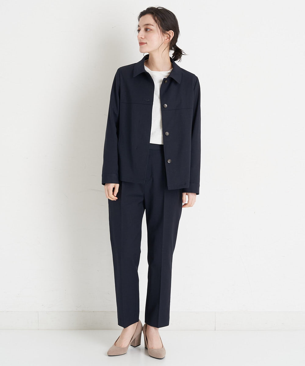 NHLEU83190 GIANNI LO GIUDICE(小さいサイズ)(メゾン ドゥ サンク) 【セットアップ対応/日本製】オックスストレッチパンツ ベージュ