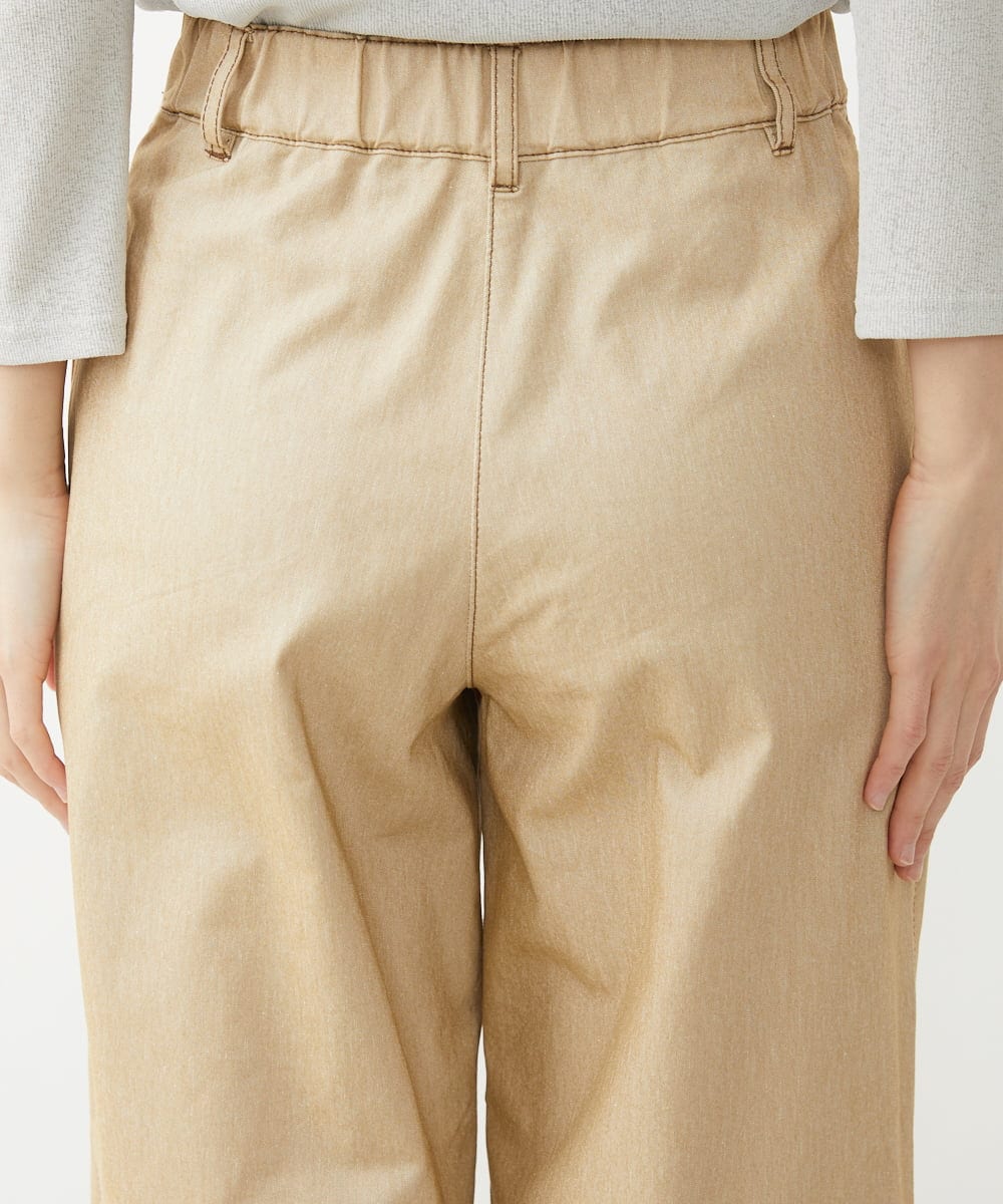 NHLEX82190 GIANNI LO GIUDICE(小さいサイズ)(メゾン ドゥ サンク) [セットアップ対応]デニムライクストレッチワイドパンツ ベージュ