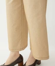 NHLEX82190 GIANNI LO GIUDICE(小さいサイズ)(メゾン ドゥ サンク) [セットアップ対応]デニムライクストレッチワイドパンツ ベージュ
