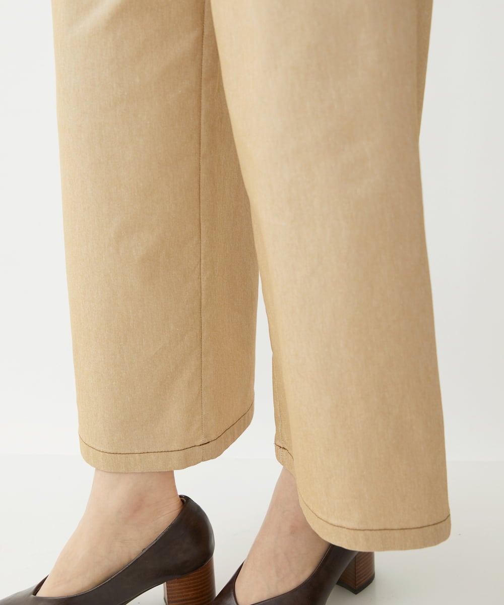 NHLEX82190 GIANNI LO GIUDICE(小さいサイズ)(メゾン ドゥ サンク) [セットアップ対応]デニムライクストレッチワイドパンツ ベージュ