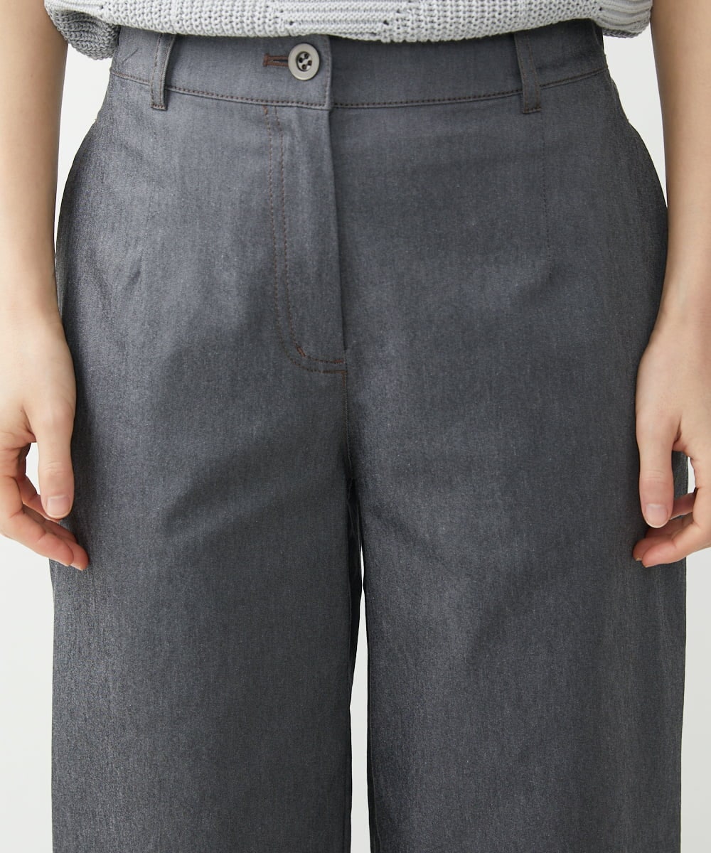 NHLEX82190 GIANNI LO GIUDICE(小さいサイズ)(メゾン ドゥ サンク) [セットアップ対応]デニムライクストレッチワイドパンツ ベージュ