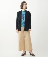 NHLEX82190 GIANNI LO GIUDICE(小さいサイズ)(メゾン ドゥ サンク) [セットアップ対応]デニムライクストレッチワイドパンツ ベージュ