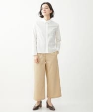 NHLEX82190 GIANNI LO GIUDICE(小さいサイズ)(メゾン ドゥ サンク) [セットアップ対応]デニムライクストレッチワイドパンツ ベージュ