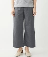 NHLEX82190 GIANNI LO GIUDICE(小さいサイズ)(メゾン ドゥ サンク) [セットアップ対応]デニムライクストレッチワイドパンツ ベージュ