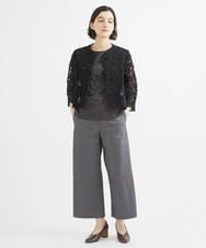 NHLEX82190 GIANNI LO GIUDICE(小さいサイズ)(メゾン ドゥ サンク) [セットアップ対応]デニムライクストレッチワイドパンツ ベージュ