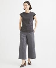 NHLEX82190 GIANNI LO GIUDICE(小さいサイズ)(メゾン ドゥ サンク) [セットアップ対応]デニムライクストレッチワイドパンツ ベージュ