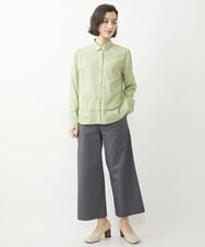 NHLEX82190 GIANNI LO GIUDICE(小さいサイズ)(メゾン ドゥ サンク) [セットアップ対応]デニムライクストレッチワイドパンツ ベージュ