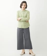 NHLEX82190 GIANNI LO GIUDICE(小さいサイズ)(メゾン ドゥ サンク) [セットアップ対応]デニムライクストレッチワイドパンツ ベージュ