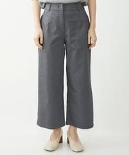 NHLEX82190 GIANNI LO GIUDICE(小さいサイズ)(メゾン ドゥ サンク) [セットアップ対応]デニムライクストレッチワイドパンツ ベージュ