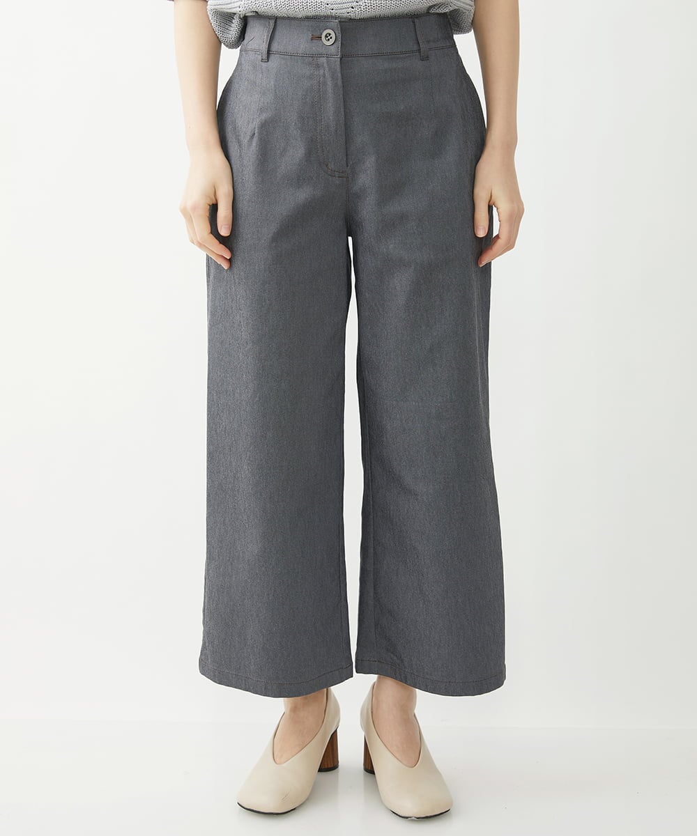 NHLEX82190 GIANNI LO GIUDICE(小さいサイズ)(メゾン ドゥ サンク) [セットアップ対応]デニムライクストレッチワイドパンツ ベージュ