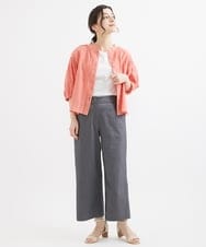 NHLEX82190 GIANNI LO GIUDICE(小さいサイズ)(メゾン ドゥ サンク) [セットアップ対応]デニムライクストレッチワイドパンツ ベージュ