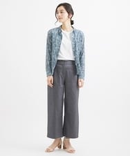 NHLEX82190 GIANNI LO GIUDICE(小さいサイズ)(メゾン ドゥ サンク) [セットアップ対応]デニムライクストレッチワイドパンツ ベージュ