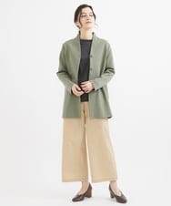NHLEX82190 GIANNI LO GIUDICE(小さいサイズ)(メゾン ドゥ サンク) [セットアップ対応]デニムライクストレッチワイドパンツ ベージュ