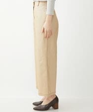 NHLEX82190 GIANNI LO GIUDICE(小さいサイズ)(メゾン ドゥ サンク) [セットアップ対応]デニムライクストレッチワイドパンツ ベージュ