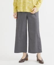 NHLEX82190 GIANNI LO GIUDICE(小さいサイズ)(メゾン ドゥ サンク) [セットアップ対応]デニムライクストレッチワイドパンツ ブラック