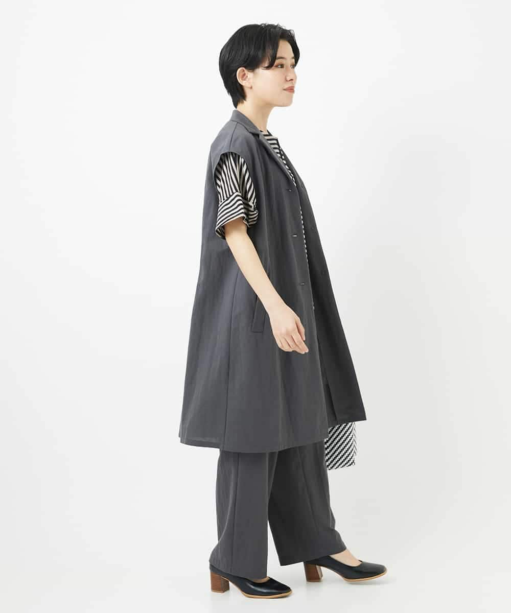 NHLGA30250 GIANNI LO GIUDICE(小さいサイズ)(メゾン ドゥ サンク) コットンナイロンカノコ編みパンツ ライトグレー