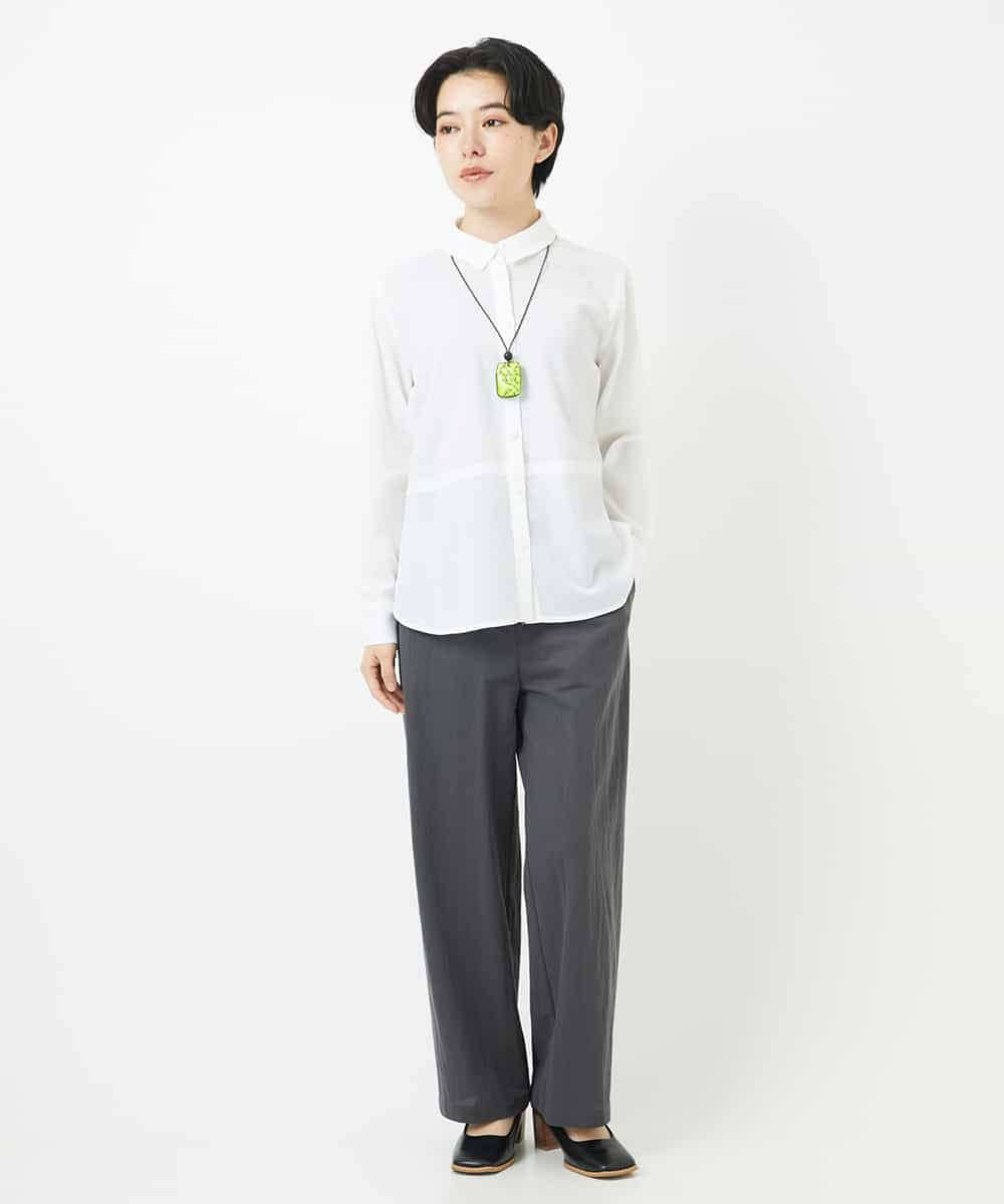 NHLGA30250 GIANNI LO GIUDICE(小さいサイズ)(メゾン ドゥ サンク) コットンナイロンカノコ編みパンツ ライトグレー