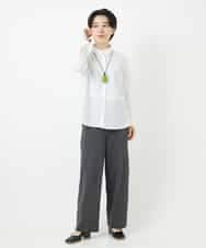 NHLGA30250 GIANNI LO GIUDICE(小さいサイズ)(メゾン ドゥ サンク) コットンナイロンカノコ編みパンツ ライトグレー