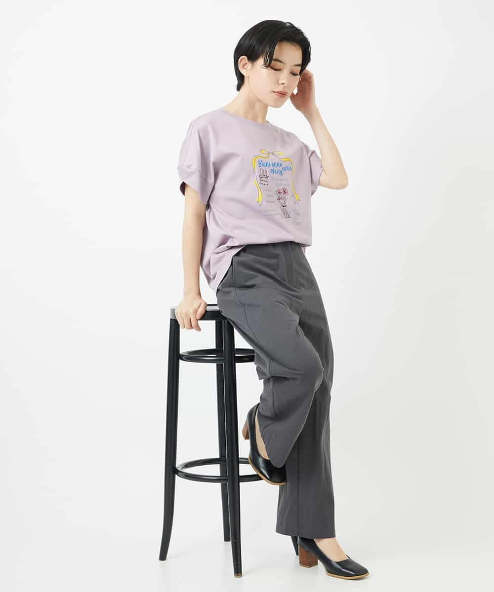 NHLGA30250 GIANNI LO GIUDICE(小さいサイズ)(メゾン ドゥ サンク) コットンナイロンカノコ編みパンツ ライトグレー