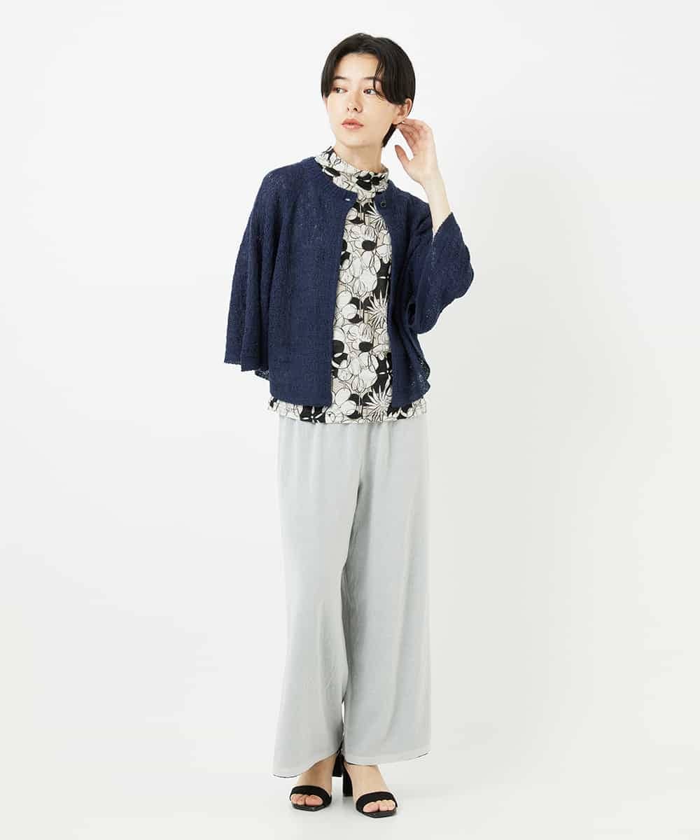 NHLGA42250 GIANNI LO GIUDICE(小さいサイズ)(メゾン ドゥ サンク) [リバーシブル]ストレートワイドパンツ ネイビー/ライトグレー