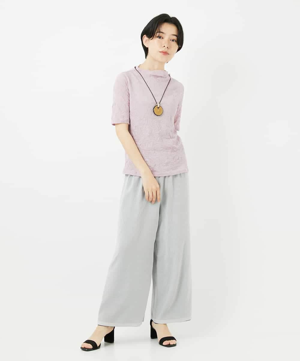 NHLGA42250 GIANNI LO GIUDICE(小さいサイズ)(メゾン ドゥ サンク) [リバーシブル]ストレートワイドパンツ ネイビー/ライトグレー