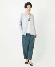 NHLGB12180 GIANNI LO GIUDICE(小さいサイズ)(メゾン ドゥ サンク) [日本製]ナチュラルスムースパンツ スモーキーグリーン
