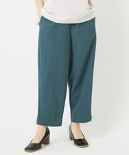 NHLGB12180 GIANNI LO GIUDICE(小さいサイズ)(メゾン ドゥ サンク) [日本製]ナチュラルスムースパンツ スモーキーグリーン