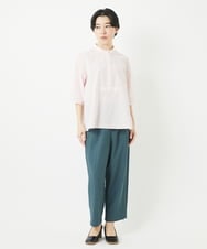NHLGB12180 GIANNI LO GIUDICE(小さいサイズ)(メゾン ドゥ サンク) [日本製]ナチュラルスムースパンツ スモーキーグリーン