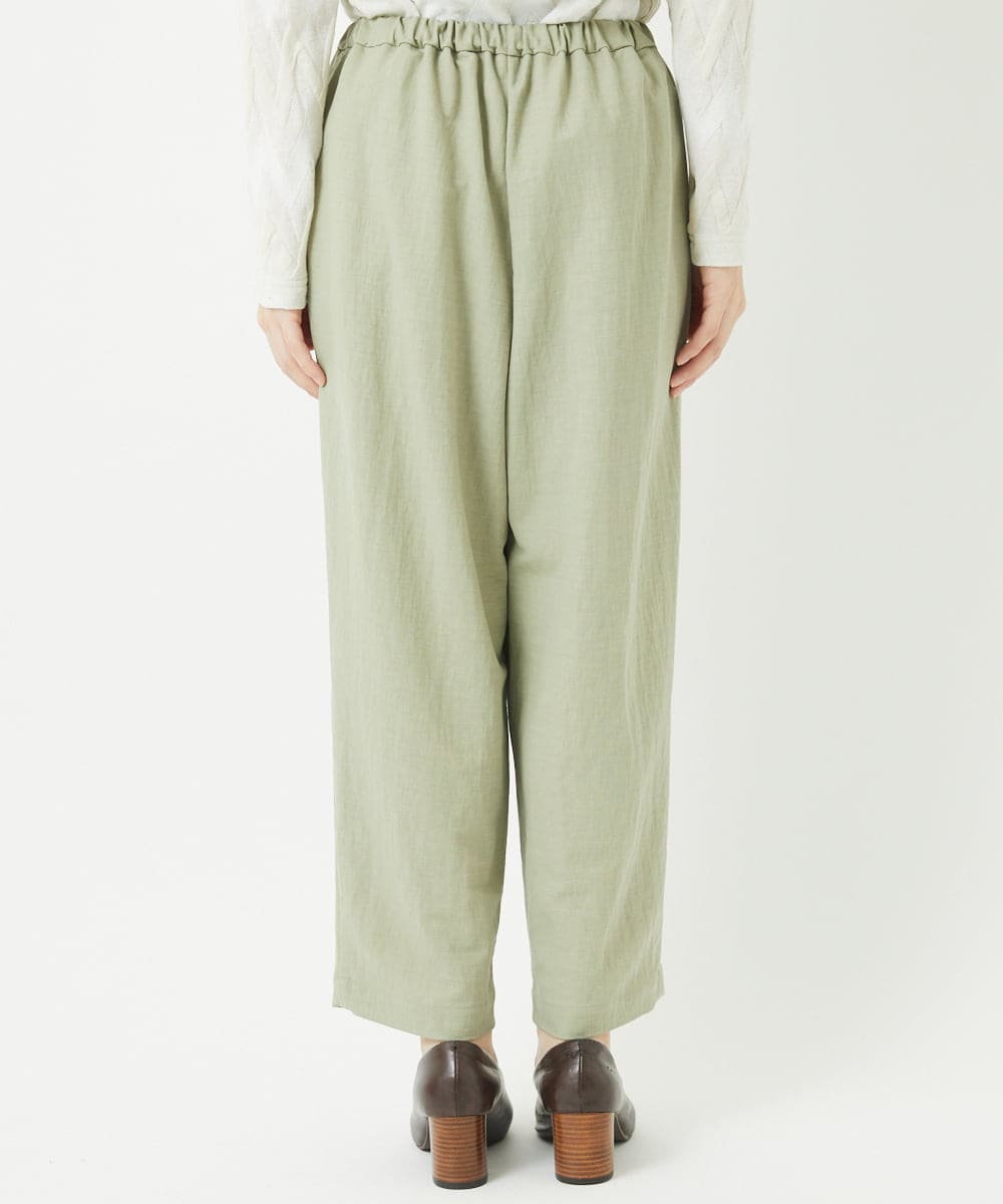 NHLGB12180 GIANNI LO GIUDICE(小さいサイズ)(メゾン ドゥ サンク) [日本製]ナチュラルスムースパンツ スモーキーグリーン