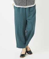 NHLGB12180 GIANNI LO GIUDICE(小さいサイズ)(メゾン ドゥ サンク) [日本製]ナチュラルスムースパンツ グリーンブルー