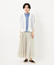 NHLGC84270 GIANNI LO GIUDICE(小さいサイズ)(メゾン ドゥ サンク) 強撚ピケワイドパンツ ネイビー
