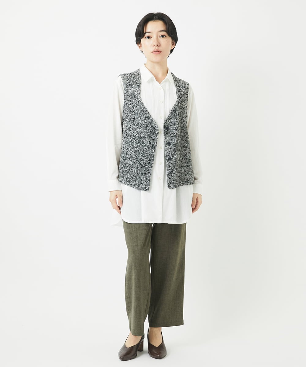 NHLGC86190 GIANNI LO GIUDICE(小さいサイズ)(メゾン ドゥ サンク) リネンライクパンツ カーキ
