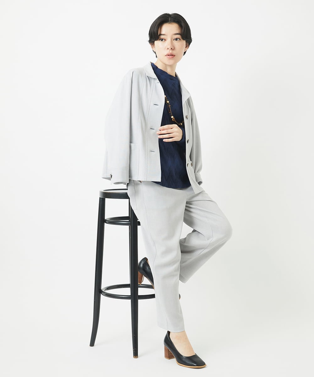 NHLGC86190 GIANNI LO GIUDICE(小さいサイズ)(メゾン ドゥ サンク) リネンライクパンツ カーキ