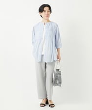 NHLGC86190 GIANNI LO GIUDICE(小さいサイズ)(メゾン ドゥ サンク) リネンライクパンツ カーキ