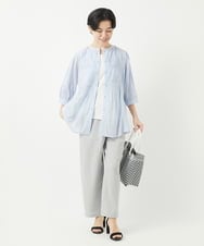NHLGC86190 GIANNI LO GIUDICE(小さいサイズ)(メゾン ドゥ サンク) リネンライクパンツ カーキ