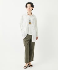 NHLGC86190 GIANNI LO GIUDICE(小さいサイズ)(メゾン ドゥ サンク) リネンライクパンツ カーキ