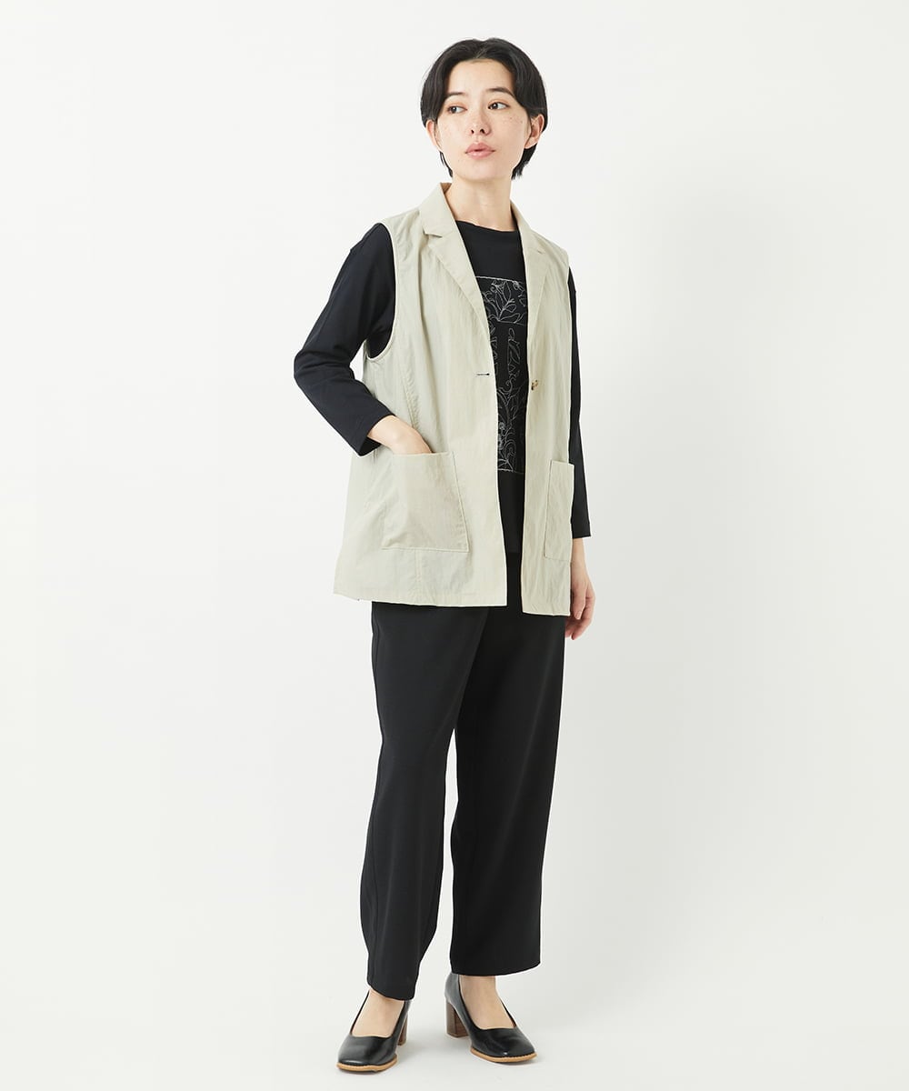 NHLGC86190 GIANNI LO GIUDICE(小さいサイズ)(メゾン ドゥ サンク) リネンライクパンツ カーキ
