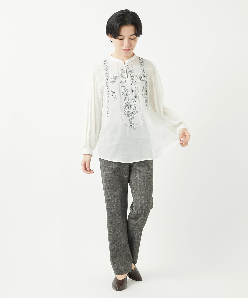 NHLGC87170 GIANNI LO GIUDICE(小さいサイズ)(メゾン ドゥ サンク) [3サイズ展開・接触冷感・夏向け素材]ブリーズクールハイテンションストレッチパンツ ネイビー