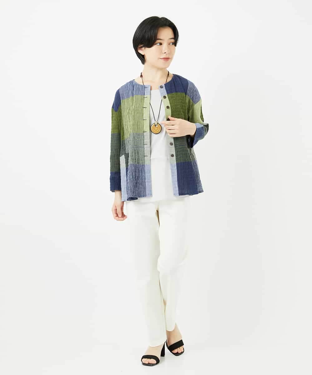NHLGC89170 GIANNI LO GIUDICE(小さいサイズ)(メゾン ドゥ サンク) [3サイズ展開・撥水性能]無地ハイテンションストレッチパンツ ライトベージュ