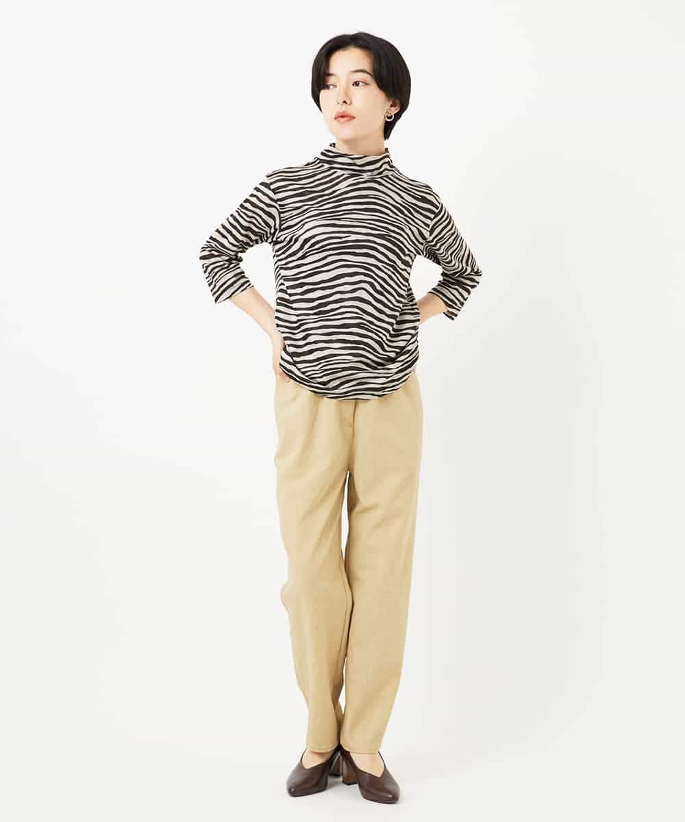 NHLGC92210 GIANNI LO GIUDICE(小さいサイズ)(メゾン ドゥ サンク) [吸水速乾/接触冷感/日本製]オクタワルツカルゼテーパードパンツ ライトグレー