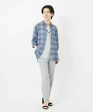 NHLGC92210 GIANNI LO GIUDICE(小さいサイズ)(メゾン ドゥ サンク) [吸水速乾/接触冷感/日本製]オクタワルツカルゼテーパードパンツ ライトグレー