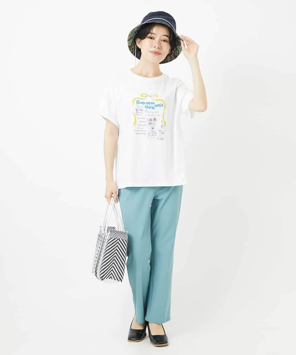 NHLGC93230 GIANNI LO GIUDICE(小さいサイズ)(メゾン ドゥ サンク) [日本製]シェルタリングドライトリコットパンツ ライトブルー