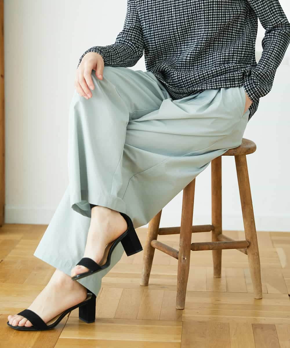 NHLGD33230 GIANNI LO GIUDICE(小さいサイズ)(メゾン ドゥ サンク) ポリエステルコットングログランパンツ ミントグリーン