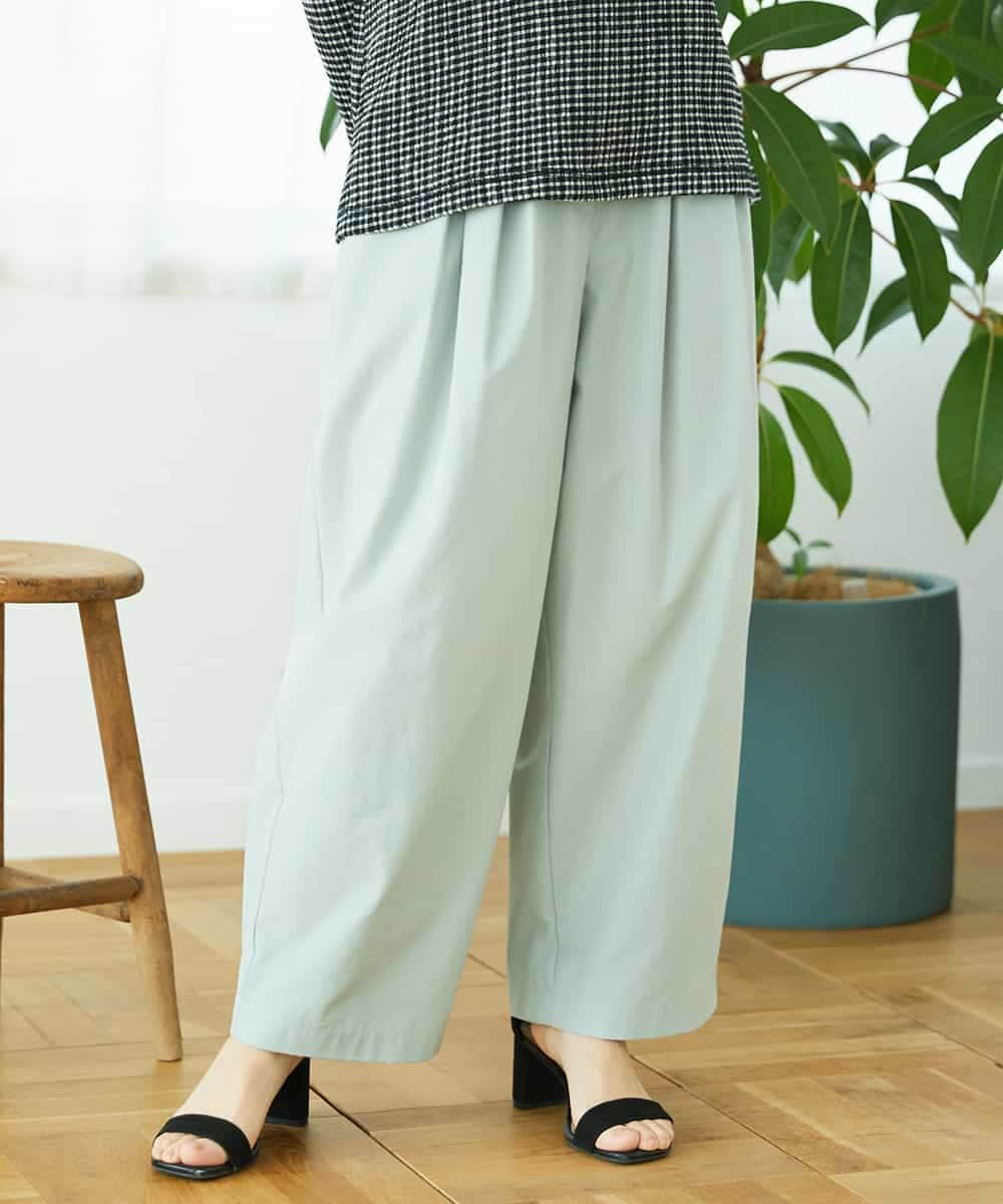 NHLGD33230 GIANNI LO GIUDICE(小さいサイズ)(メゾン ドゥ サンク) ポリエステルコットングログランパンツ ミントグリーン