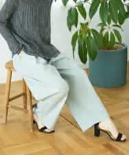 NHLGD33230 GIANNI LO GIUDICE(小さいサイズ)(メゾン ドゥ サンク) ポリエステルコットングログランパンツ ミントグリーン